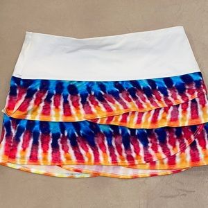 Lucky in Love Colorful Bright Tennis Skirt